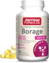 Jarrow Formulas Borage 1200 mg - 120 Softgels - GLA의 소스 - Borage Oil Supplement - 피부 건강 및 면역 시스템 지원, 온화한 PMS 불편 지원 - 최대 120 서빙