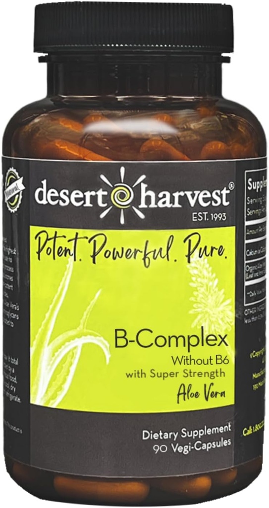 Desert Harvest B-Complex - B6없이, 90 캡슐