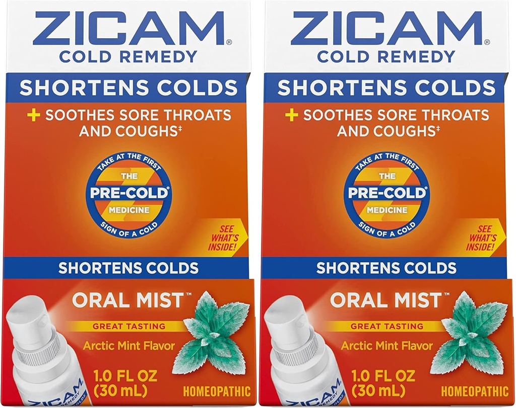 Zicam 찬 Remedy 아연 Arctic Mint 구두 안개, 1개의 Ounce (2의 포장)