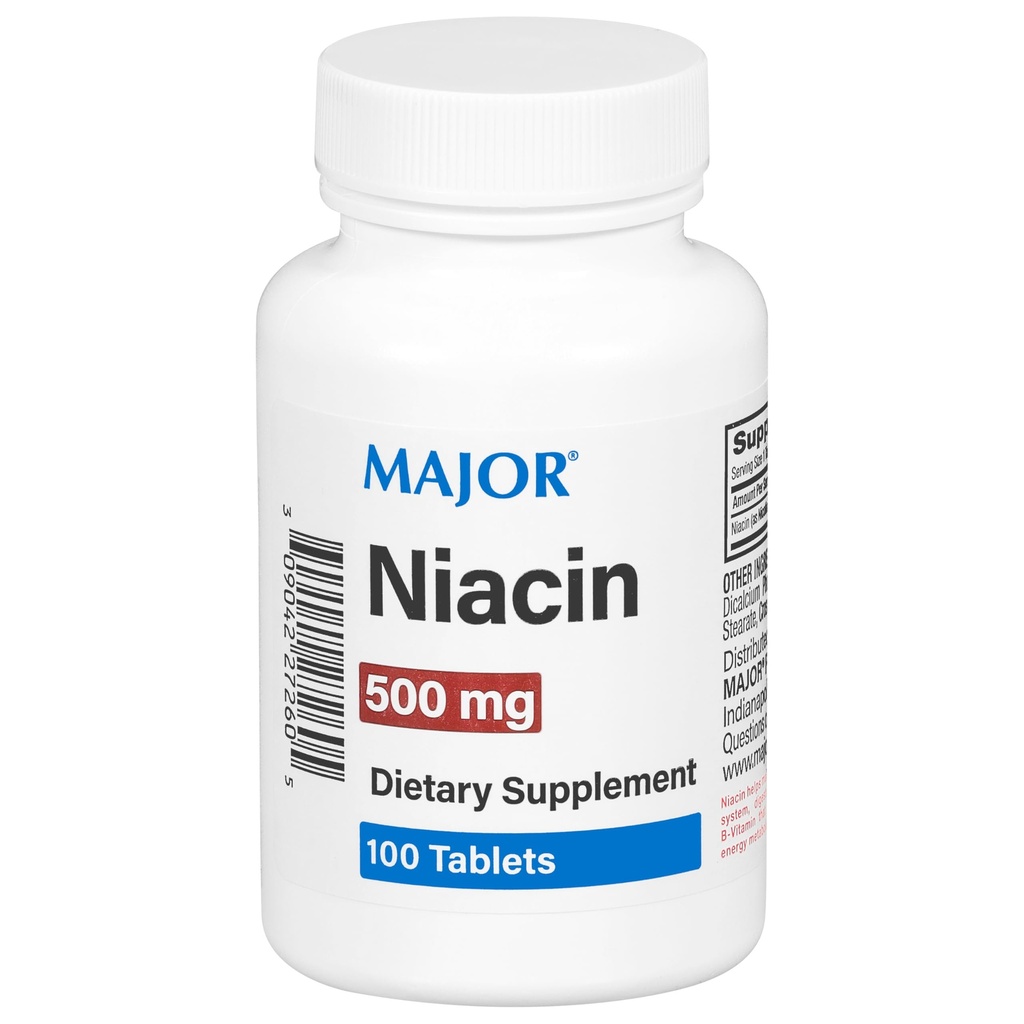 주요 Niacin 500mg - 규정식 보충교재 - 100 정제