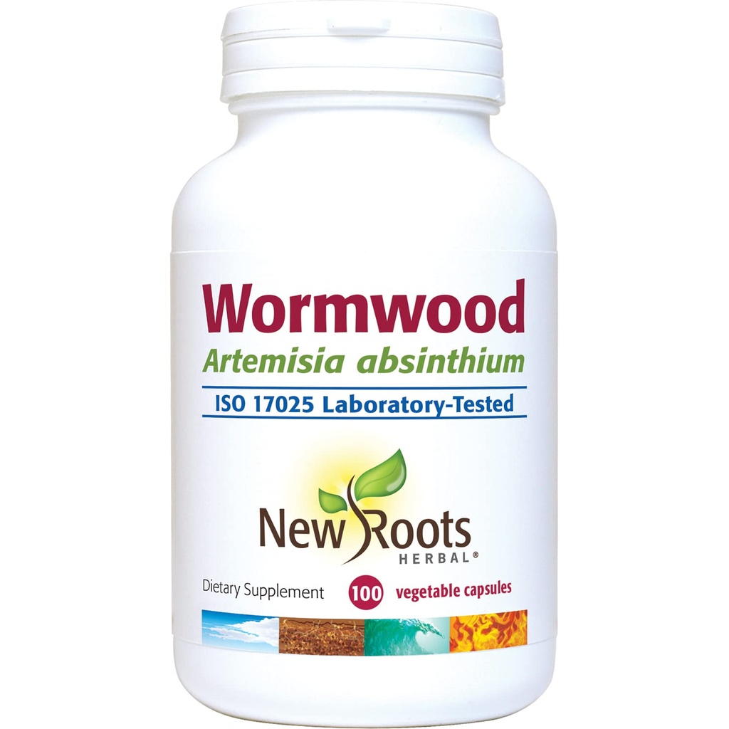 NEW ROOTS HERBAL Wormwood (100 Veg Caps) - 식욕, 소화 및 감염 균형 지원 - Non-GMO 및 글루텐 무료