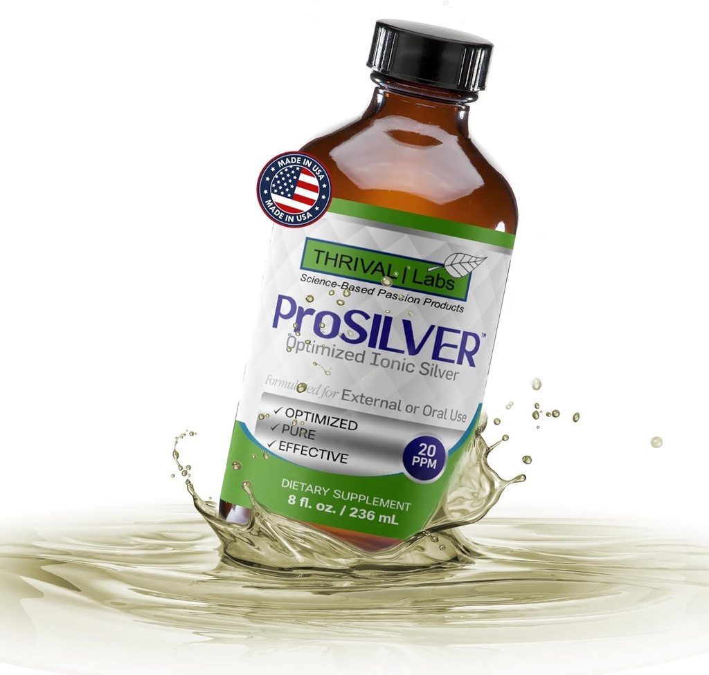 Immune 지원 유리병 8oz 유기 보충교재를 위한 Ionic Colloidal는 액체 20 PPM 생물 활성
