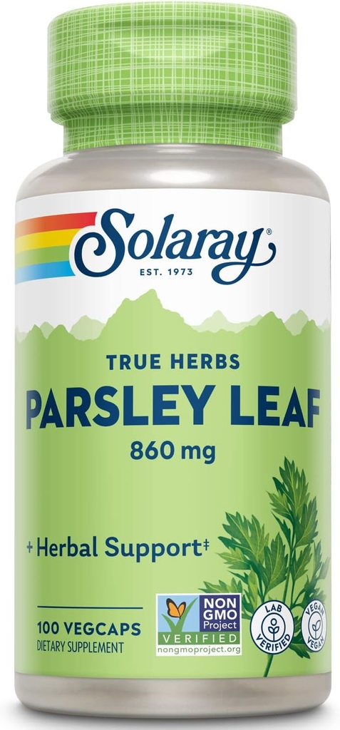 SOLARAY Parsley 캡슐, 860 mg | 100 개