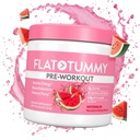 여성을위한 플랫 타이 운동 분말 - 에너지, 내구시간 및 3g Creatine, 1.6g Beta-Alanine, Electrolytes - 수박 맛 - 30 서빙