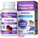 Physician 's CHOICE Probiotics for Kids - 7 Diverse Strains, Organic Prebiotics, 비타민 및 미네랄 - 임상적으로 Studied L. Rhamnosus GG - 면역 및 소화 지원 - 설탕이나 인공 염료 없음