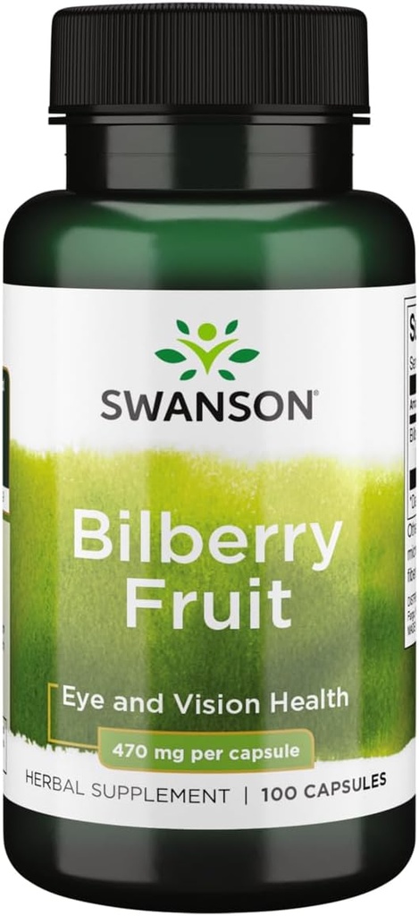 Swanson Bilberry 과일 470 밀리그램 100 캡슐