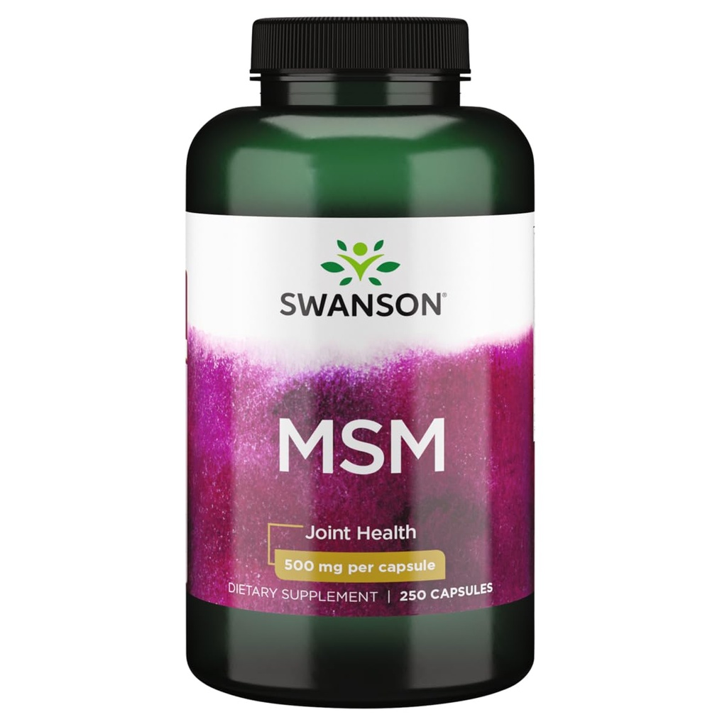 Swanson Msm 500 밀리그램 250 캡슐