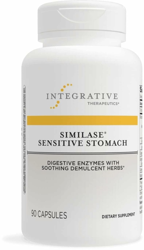 Integrative Therapeutics Similase Sensitive Stomach - Sensitive Stomachs * 지원 - Dairy-Free & Vegan - 90 캡슐 (45 서빙)