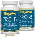 Nzymes® Pro-B Probiotics 및 Digestive Enzymes for Digestive Balance, Better Digestion, Indigestion 및 Constipation (180 Total Caplets) - 미국