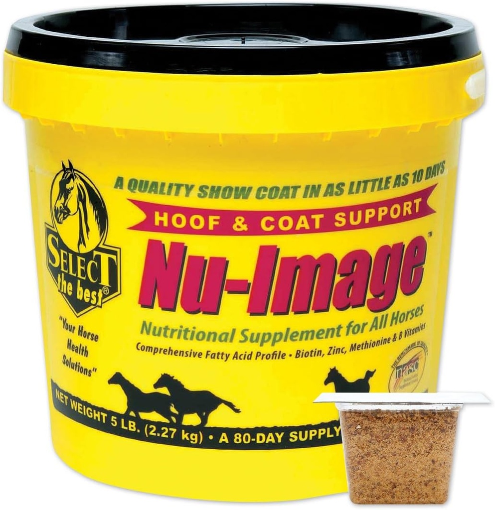 최고의 다크 말 Nu-Image Hoof & Coat Support for Horses 선택