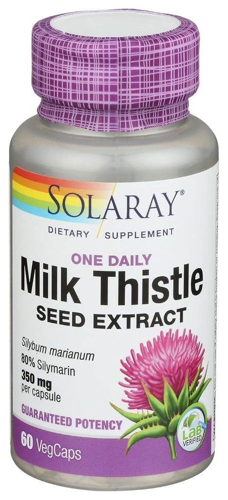 Solaray 우유 이틀, 60 Ct