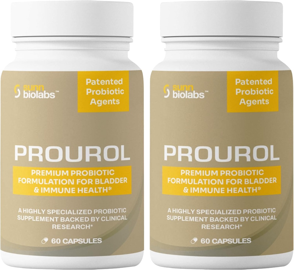 Prourol는 Urinary Health, Bladder Support, Immune Boost, Frequent Urination Relief, UTI Health, Natural Ingredients, Daily Health Support-2 Bottles - 120 Count에 대한 PROBIOTIC 보충 특허