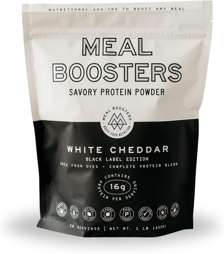 Savory White Cheddar Protein Powder – 요리를위한 16g 고단백 식사 강화 – Keto Friendly, Gut & Joint Support – Collagen Peptides
