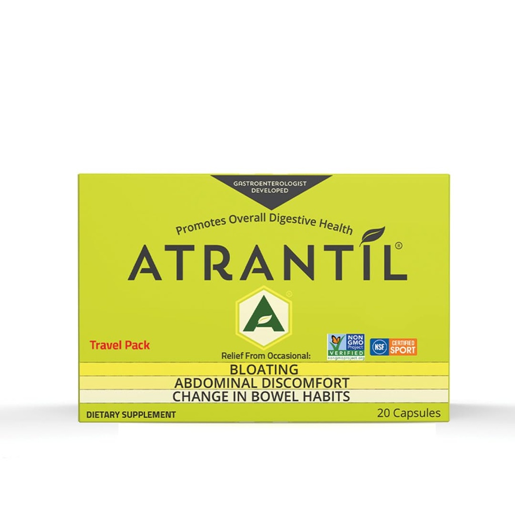Atrantil 여행 팩 (20 개) : Bloating, 복부 불편 및 Bowel Habits의 변화