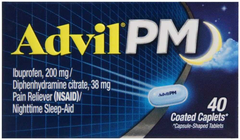 Advil PM 200 mg 코팅 모자 40 ea (6의 포장)