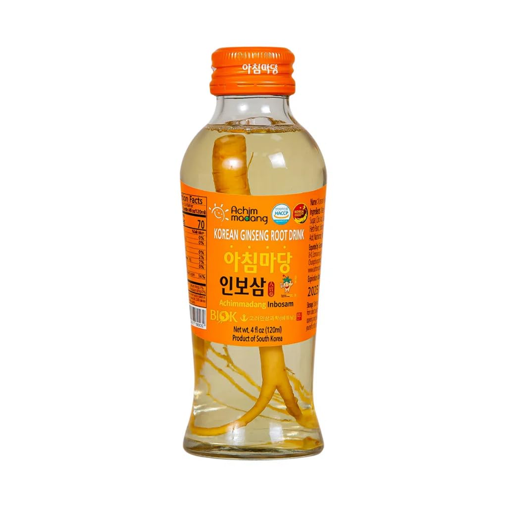 Inbosam 한국어 인삼 음료 뿌리 음료, 10 병, 4 fl oz 각