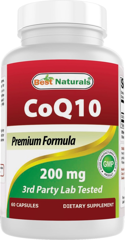 최고의 자연 COQ10 200 mg, 60 캡슐