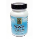 'Awa Calm 캡슐 - Kava 기반 초본 보충 30 % Kavalatone, Calamus 뿌리, 열정 꽃, 레몬 Balm & Hops (60 캡슐)