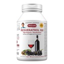 ANDREW LESSMAN Resveratrol-100mg - 180 캡슐 - 레드 와인의 Beneficial, Naturally Occurring Anti-oxidant, 알코올없이. 첨가제 무료