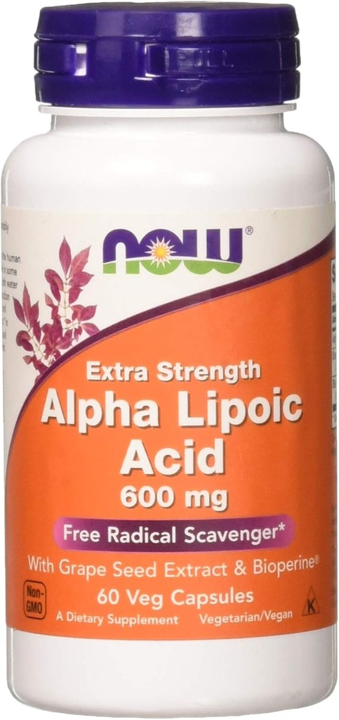 지금 음식 알파 Lipoic 산 600mg 60 Vegi 캡슐