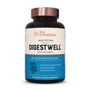 라이브 의식 DigestWell Immediate 지원 - 빠른 행동 소화 지원 | Broad Spectrum Enzyme, Probiotic & Herbal Formula - 매일 가스를 감소시키고 90 캡슐