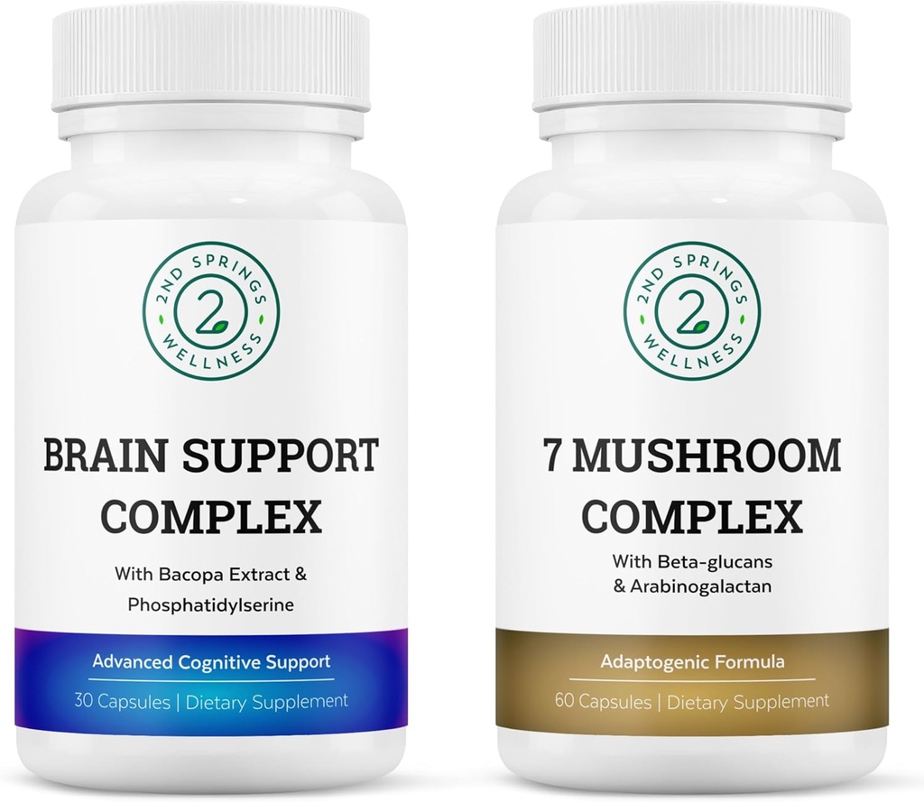 Mindful 초점 뭉치 - 7 Mushroom Complex & Cognitive Clarity와 Nootropic 증진을 위한 두뇌 지원