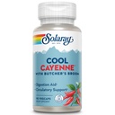 SOLARAY Cool Cayenne Pepper 40,000 HU with Butchers Broom for Healthy Circulation 서포트|90 VegCaps