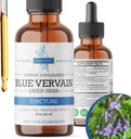 Blue Vervain 허브 유기, Blue Vervain Tincture, 알코올 무료, Vegan - 2 Fl Oz