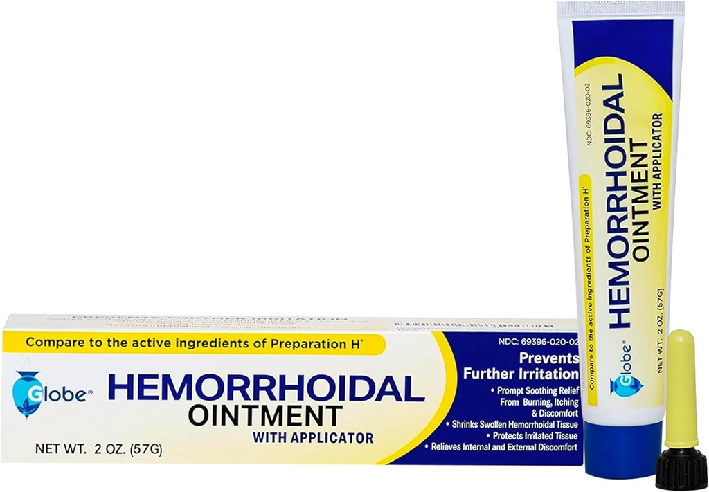지구 Hemorrhoidal 연고 w/ 도포구, Phenylephrine HCl, 석유 무기물 기름, 불타는, 불편 & 가려움을 위한 최대 힘 공식, 2개 oz