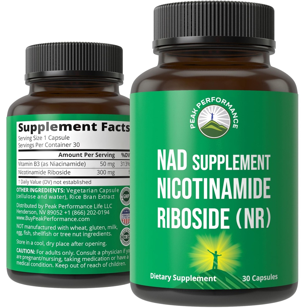Nicotinamide Riboside NR 보충. NMN 대안 NAD 보충 + 우리 나이로 NAD + 레벨에 대한 Niacinamide. 세 번째 파티 테스트, 비 GMO, 글루텐 무료, 여자와 남자를위한 Vegan NR 비타민 보충제