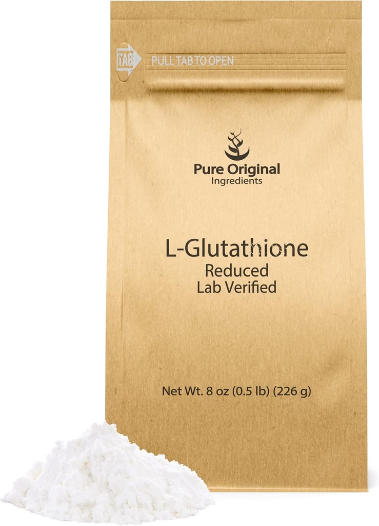 PURE ORIGINAL INGREDIENTS L-Glutathione 분말 (8 oz) 감소, 항상 순수한, 실험실 검증된 보충교재