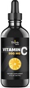 액체 비타민 C - 높은 복용량 - 비타민 C 드롭 - 성인과 어린이 - 500 mg - 액체 VIT C - 비 GMO - 비타민 C 액체 보충 (4 fl oz 120 ml)