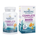 Nordic Naturals Complete Omega Jr., 레몬 - 90 미니 소프트 젤 - 283 mg 총 오메가-3s & 35 mg GLA - 건강한 연합, 신경 시스템 기능 - Non-GMO - 45 서빙
