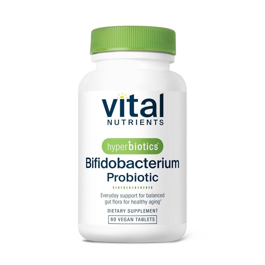 Hyperbiotics Vital Nutrients Bifidobacterium Probiotic | 7개의 표적된 Strains | 노인을 위한 면역력 지원 | 유통 | Vegan | 60 정제