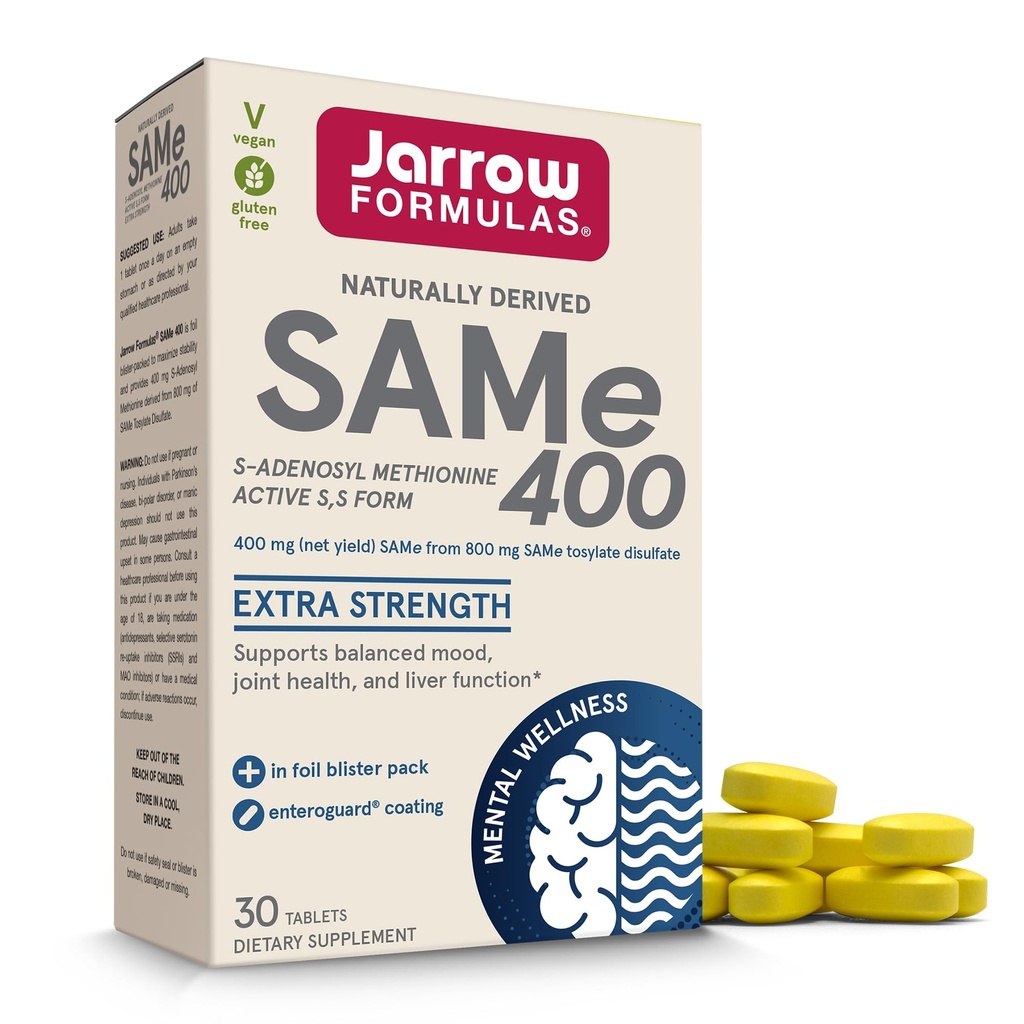 JARROW 포드 Sam-E 400 MG의 30 CT