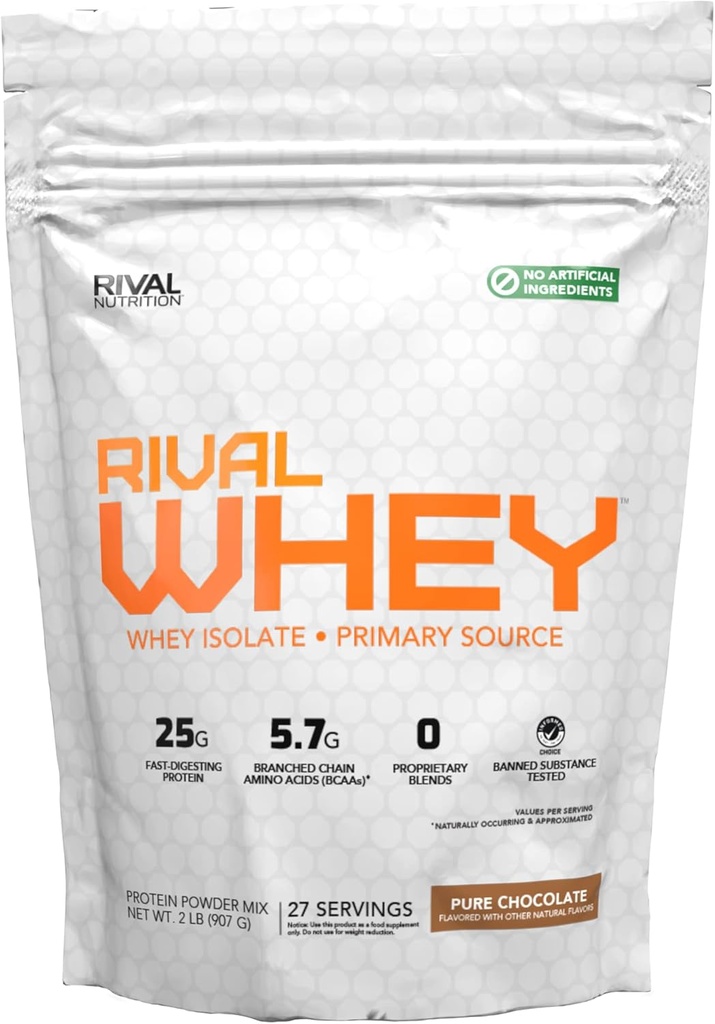 Naturally 맛의 라이벌 Whey - 순수한 초콜릿 2lb