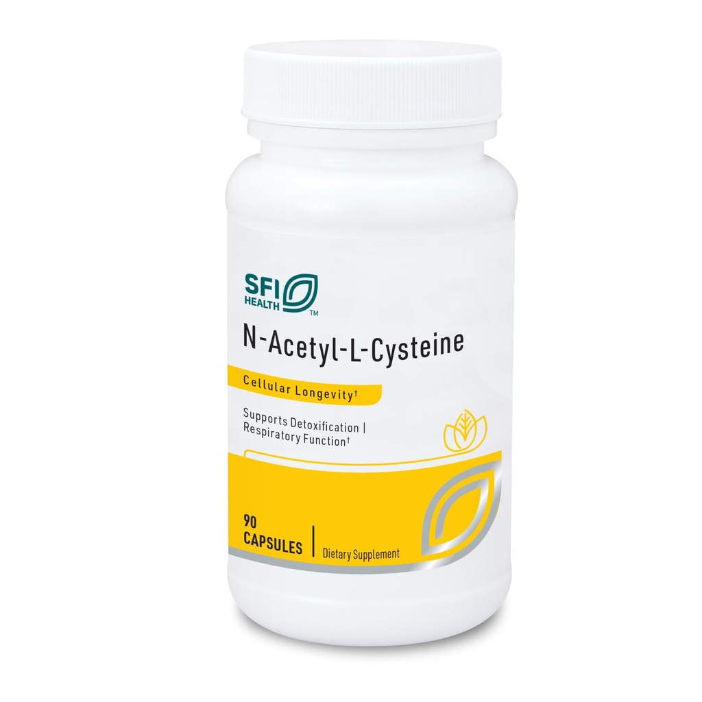 Klaire Labs SFI 건강 N-Acetyl-L-Cysteine 500mg - 아미노산 글루타티온 Precursor NAC - 셀룰러 산화 방지제 보호를 지원하는 보충 - Hypoallergenic, Soy-Free, 옥수수 자유로운 (90의 캡슐)