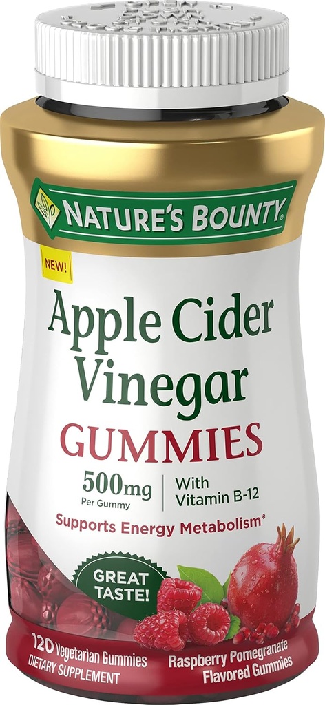 자연의 현상 Apple Cider Vinegar Gummies, 120 조사