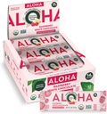 ALOHA 유기 식물 기반 단백질 바 | 라즈베리 화이트 초콜릿 | 12 개, 1.98oz 바 | Vegan, 낮은 설탕, 글루텐 무료, Paleo, 낮은 캐비넷, 비 GMO, Stevia Free, Soy Free, No Sugar Alcohol Sweeteners: LIMITED EDITION