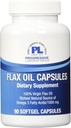 진보적인 실험실 Flax 기름 캡슐 보충교재, 1000 mg, 90 조사