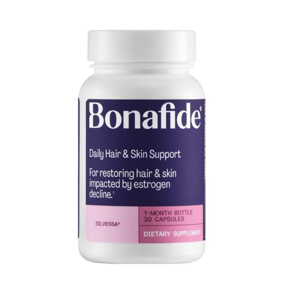Bonafide Silvessa Hair & Skin Support Capsules - Menopause 도중 머리 & 피부를 위한 호르몬 자유로운, 약 자유로운 매일 Nourishment – 30 일 공급 (30의 캡슐)