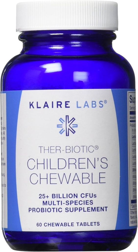 Klaire Labs Ther-Biotic 어린이 Chewable, 60 개
