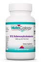 Nutricology B12 Adenosylcobalamin 보충교재 - Folic 산과 더불어, 비타민 B12 3000 mcg, Folate, 순수한 B12, 채식주의자 Lozenges - 60 조사