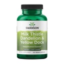 Swanson Milk Thistle, Dandelion & Yellow Dock - Herbal Liver Support Supplement - 전반적인 건강을 유지하는 데 도움이되는 천연 보충 - (120 캡슐) (1 팩)