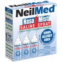 NeilMed NasaMist Isotonic 사선 스프레이. Soothe, Moisturize 및 Cleanse를 사용하여 특별히 디자인 된 팁. 177mL. 3 NasaMist 용기를 포함합니다.