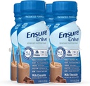 Ensure Enlive 식사 보충 Shake, 20g 단백질, 350 칼로리, 진보된 영양 단백질 Shake, 우유 초콜렛, 8개 Fl Oz (포장 4)