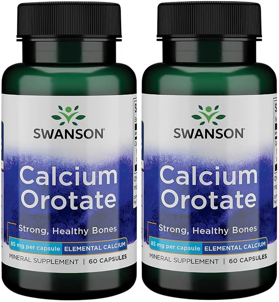 Swanson 칼슘 Orotate 85 mg 60 모자 2 팩