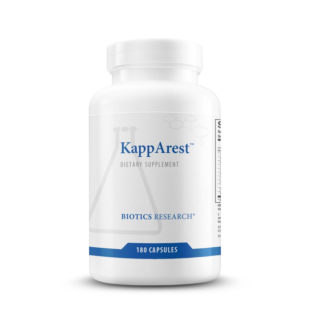 Biotics 연구 KappArestTM 심황 캡슐 보충교재 - Curcuma Curcumin, Boswellia, Propolis, Ginger, 1150mg/Svg, Ease, Comfort & Non-Swelling 지원, 산화 방지제 높은 흡수 180 캡슐