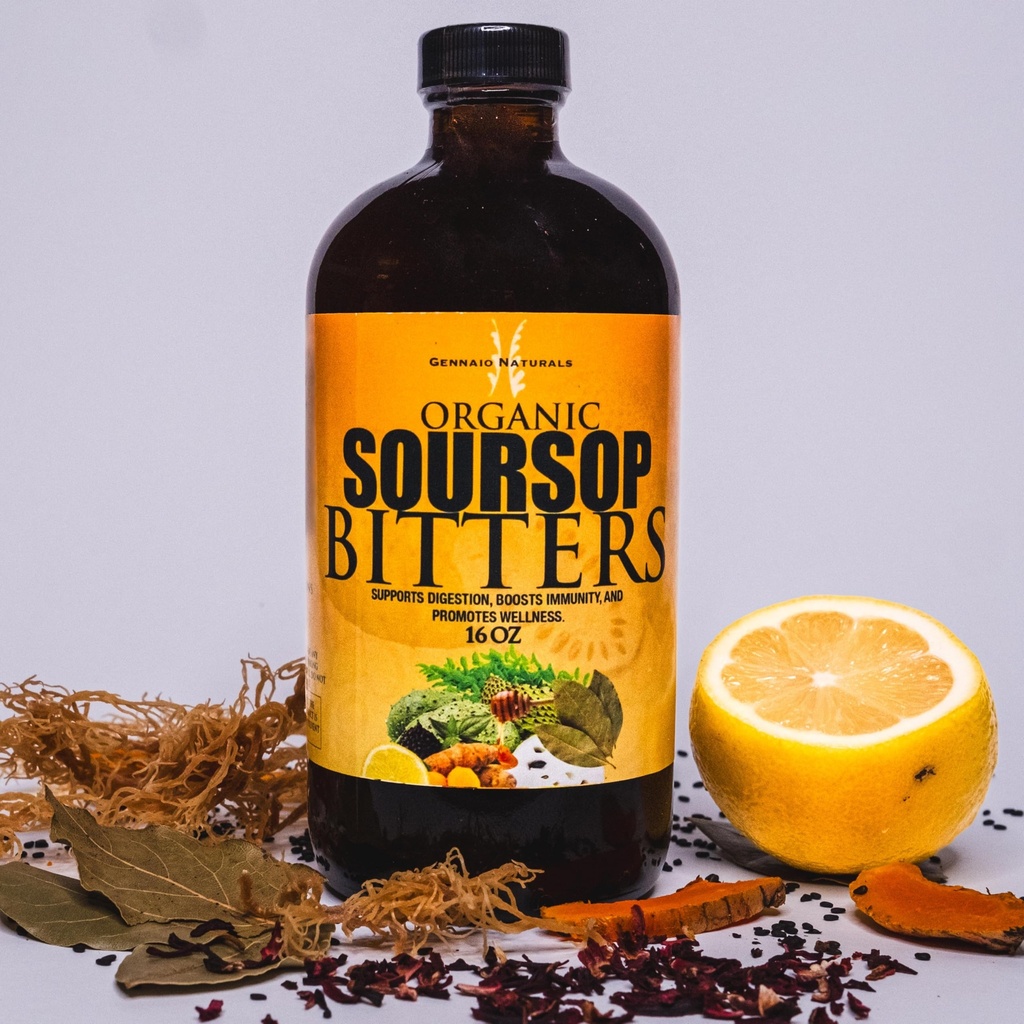 유기 Soursop Bitters, 16 oz, 면역, 비타 및 총 건강 지원 보충교재
