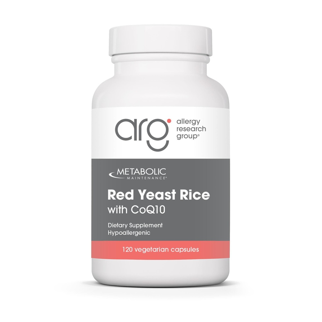 Cardiovascular Health Support - Co Enzyme Q-10 + Red Yeast Rice Antioxidant Supplement (120 캡슐)